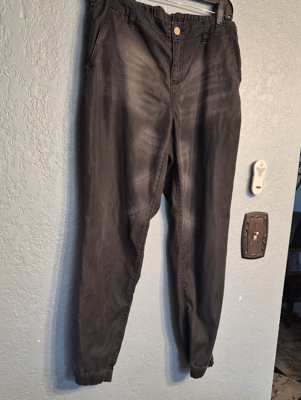 New York & Company Black Boyfriend Jogger Pants